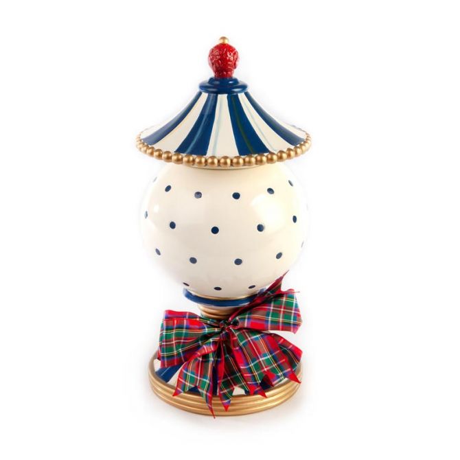 MacKenzie-Childs Royal Check Lidded Urn, Small