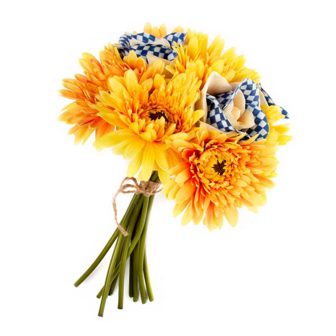 MacKenzie-Childs Royal Check Bouquet, Yellow