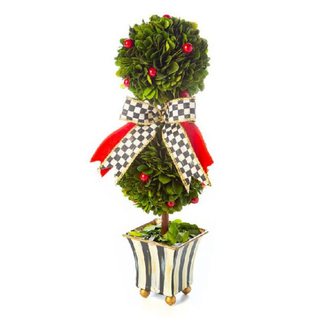 MacKenzie-Childs Classic Courtly Boxwood Topiary, Small