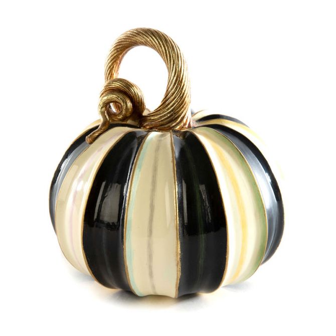 MacKenzie-Childs Elegant Stripe Pumpkin, Small