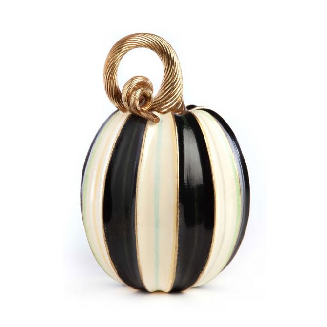 MacKenzie-Childs Elegant Stripe Pumpkin, Tall