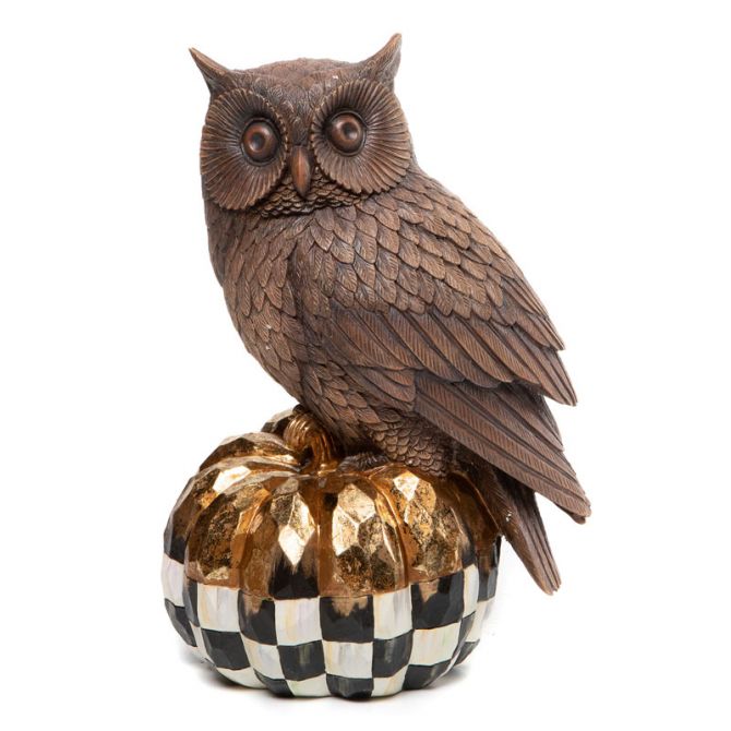 MacKenzie-Childs Woodland Perched Owl