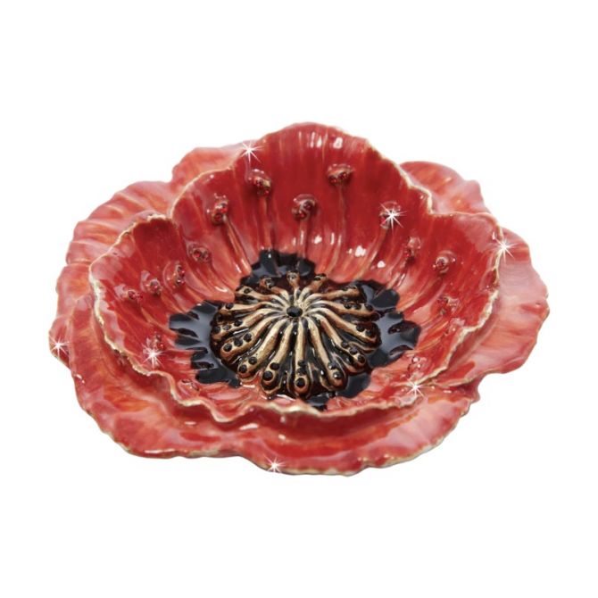 Jay Strongwater Stacie Poppy Trinket Tray