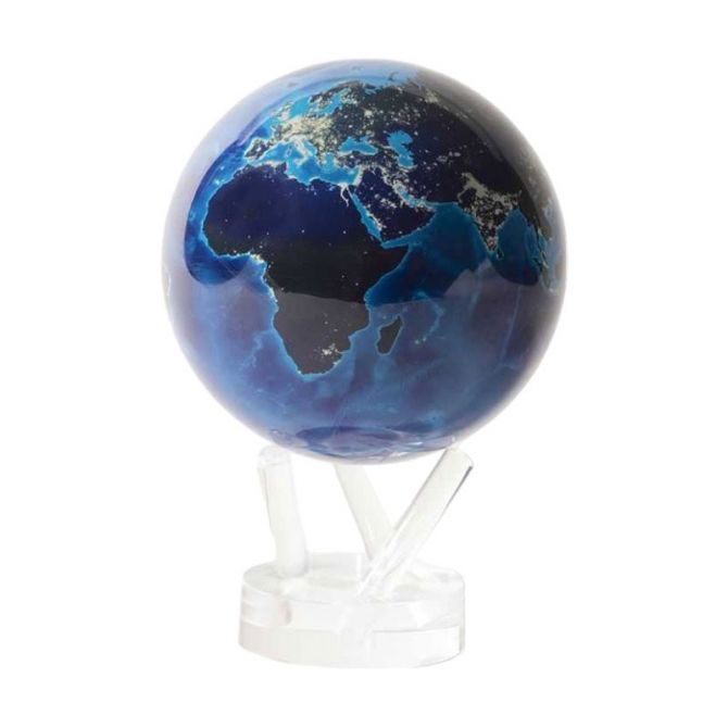 Mova Earth At Night Globe with Base, 6"