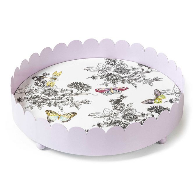 MacKenzie-Childs Butterfly Toile Tray