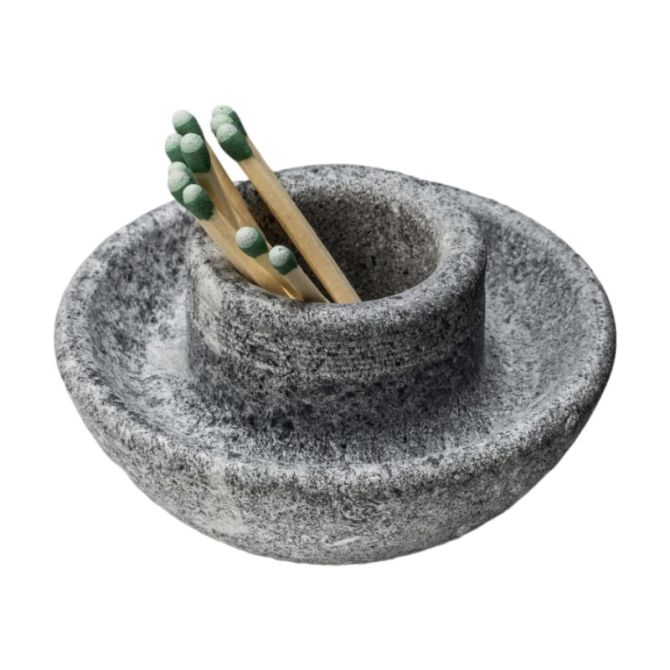 Simon Pearce Alpine Soapstone Matchstick Holder