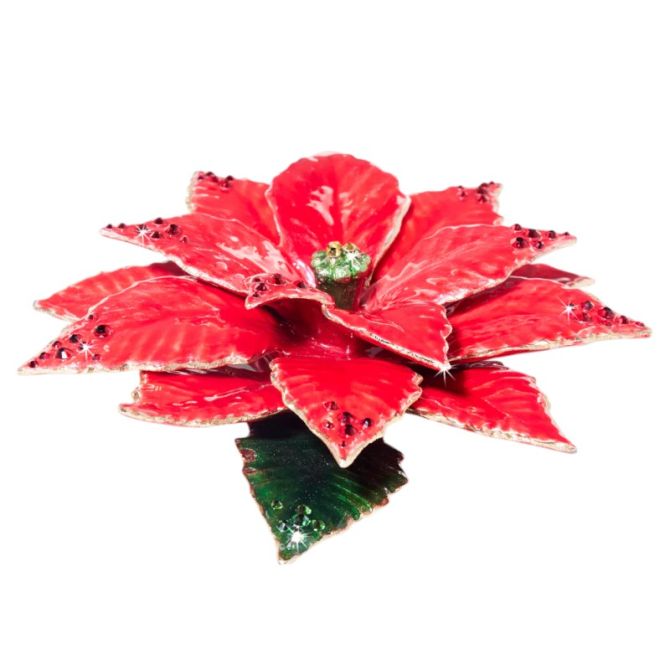 Jay Strongwater Poinsettia Objet