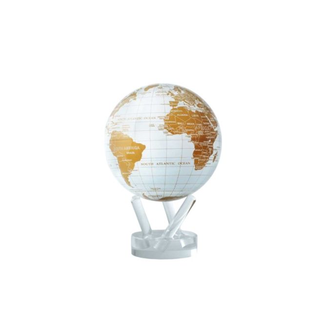 MOVA White and Gold Globe, 8.5"