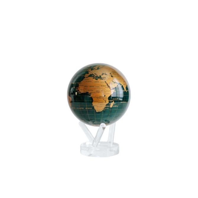 MOVA Green and Gold Globe, 8.5"