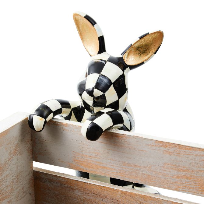 MacKenzie-Childs Courtly Check Bunny Fence Climber