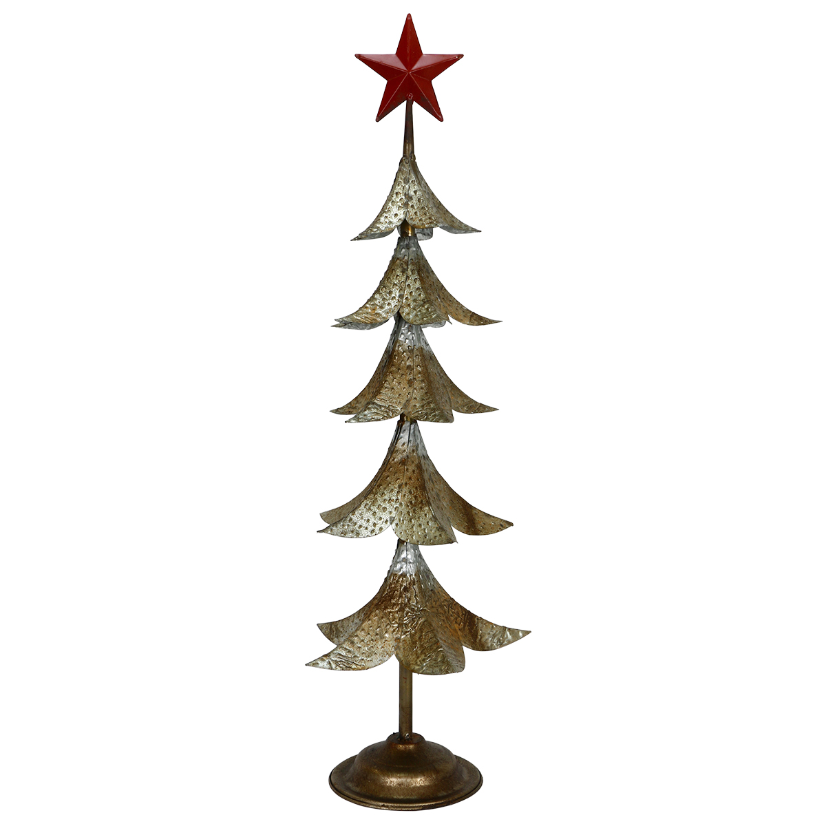 Kalalou Metal Tree with Red Star, Medium | CMN1210-MED | Borsheims