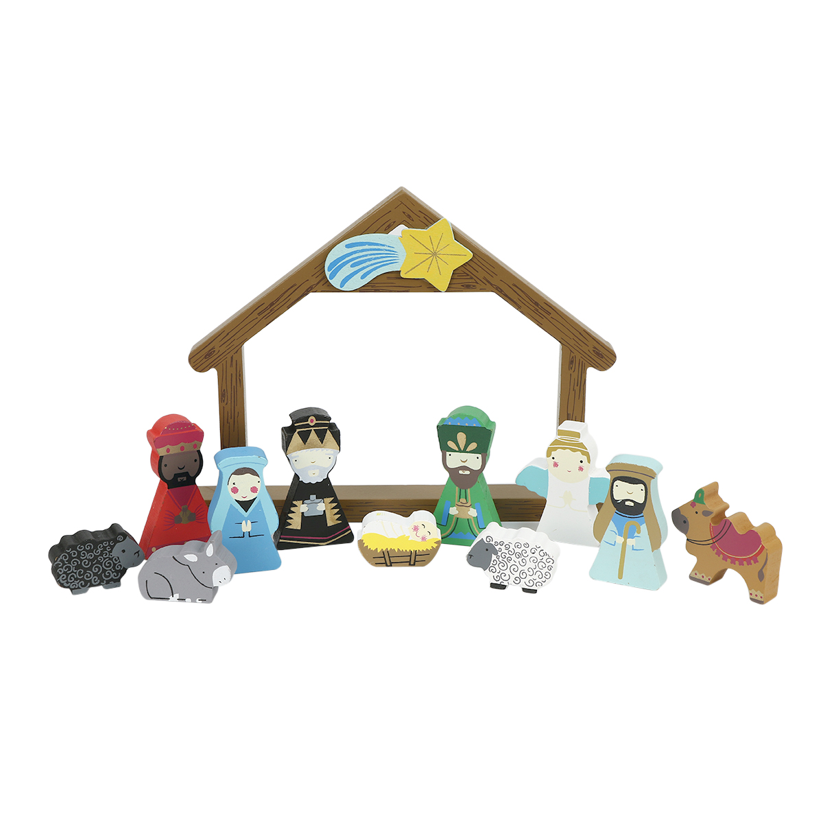 Two's Company Hand Painted 12 Piece Nativity | 43031 | Borsheims