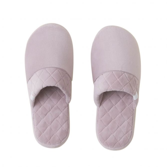 Barefoot Dreams LuxeChic Faded Rose Slippers, Small