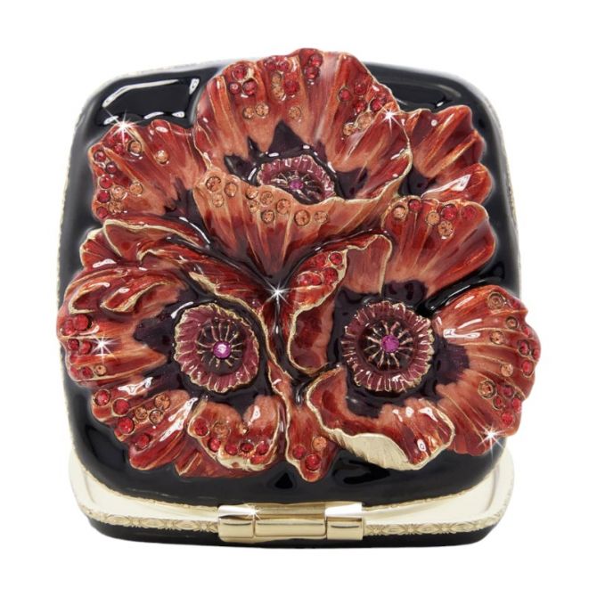 Jay Strongwater Freya Poppy Compact