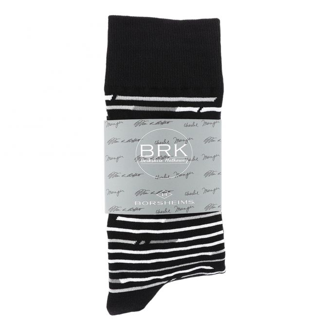 BRK Logo Dress Socks, 2 Pairs