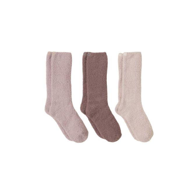 Barefoot Dreams Cozychic Set of 3 Socks, Agate