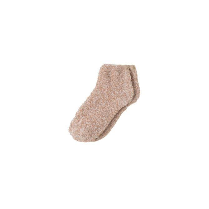 Barefoot Dreams Cozychic Tennis Socks, Heathered Willow