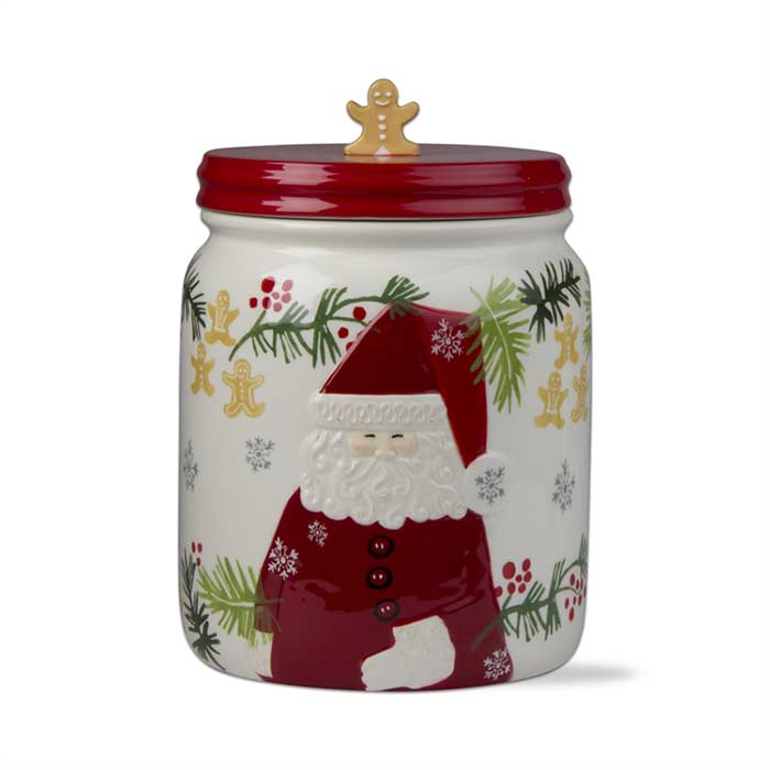 Holly Jolly Santa Cookie Jar | 208686 | Borsheims