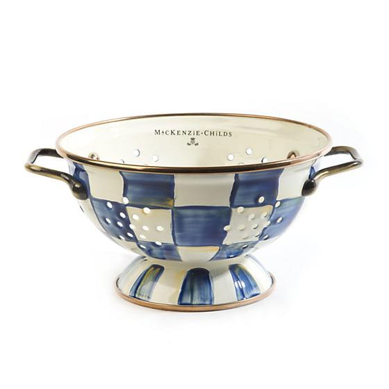 MacKenzie-Childs Royal Check Colander, Small