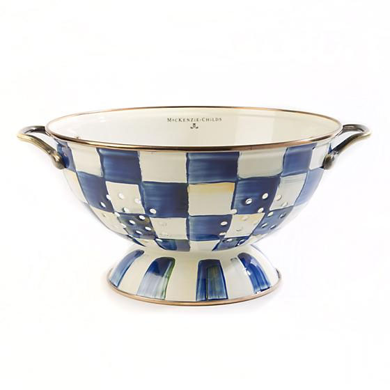 MacKenzie-Childs Royal Check Colander, Large