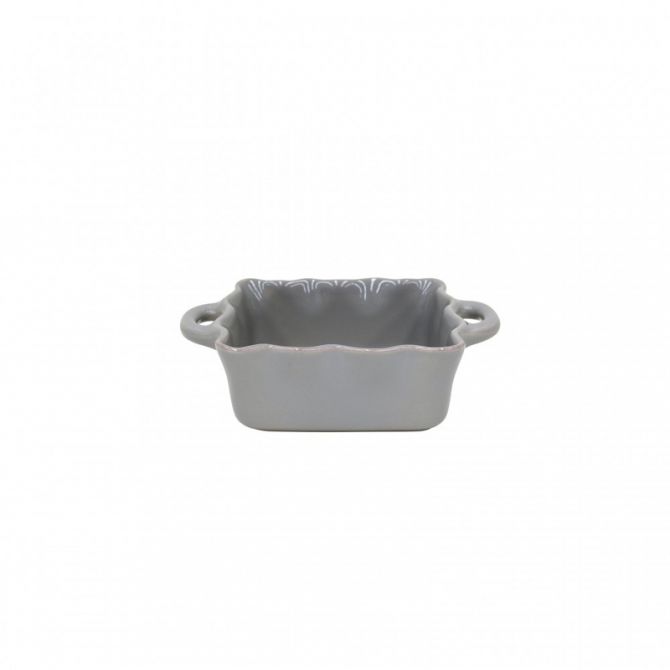 Casafina Cook & Host Squared Ruffled Baker, Grey