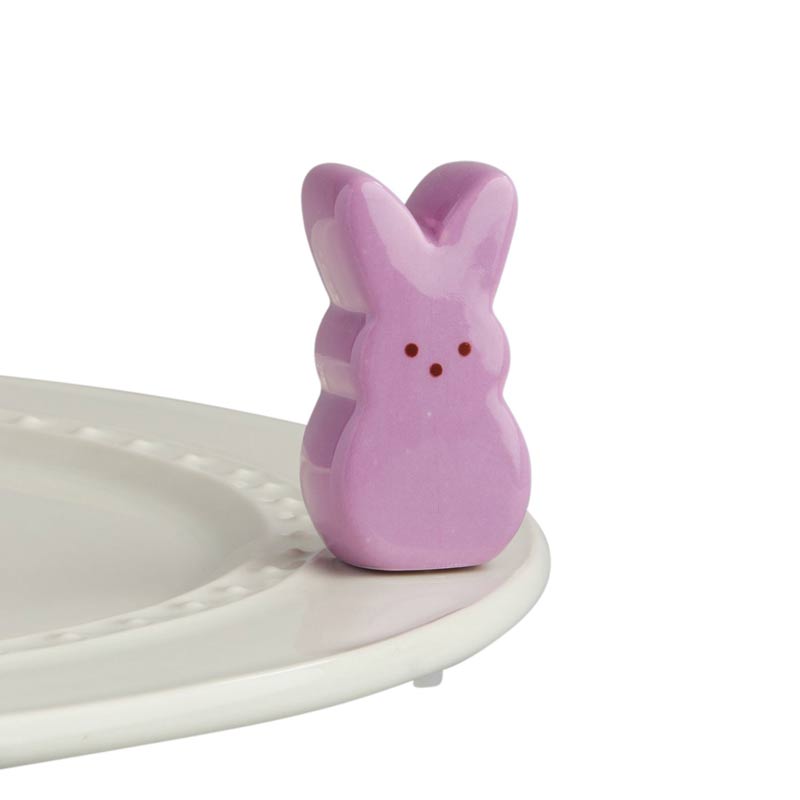 purple peep bunny plush