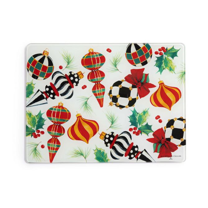 MacKenzie-Childs Deck the Halls Cutting Board, Large