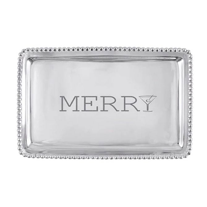 Mariposa Merry Beaded Buffet Tray