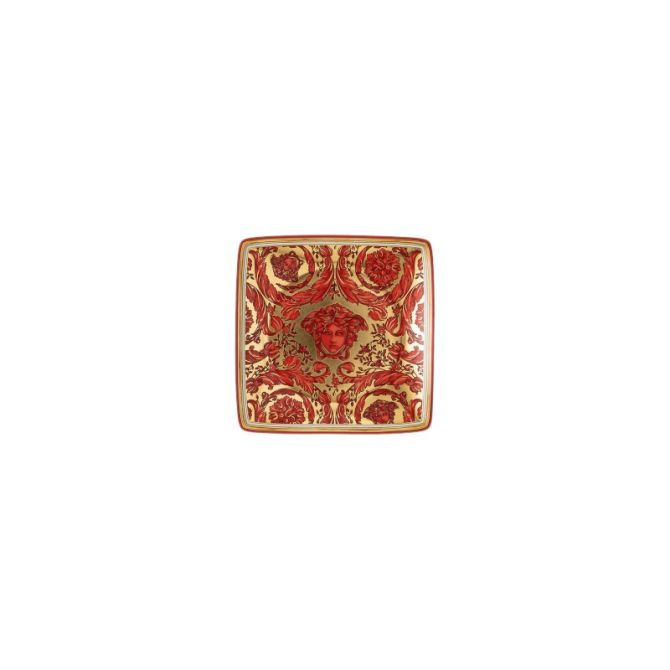 Versace Medusa Canape Square Dish, Red