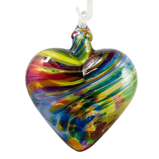 Glass Eye Studio Heart Chameleon Ornament