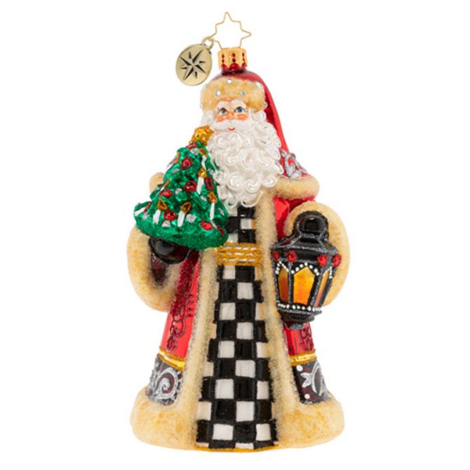 Christopher Radko Santa Lights The Way Ornament