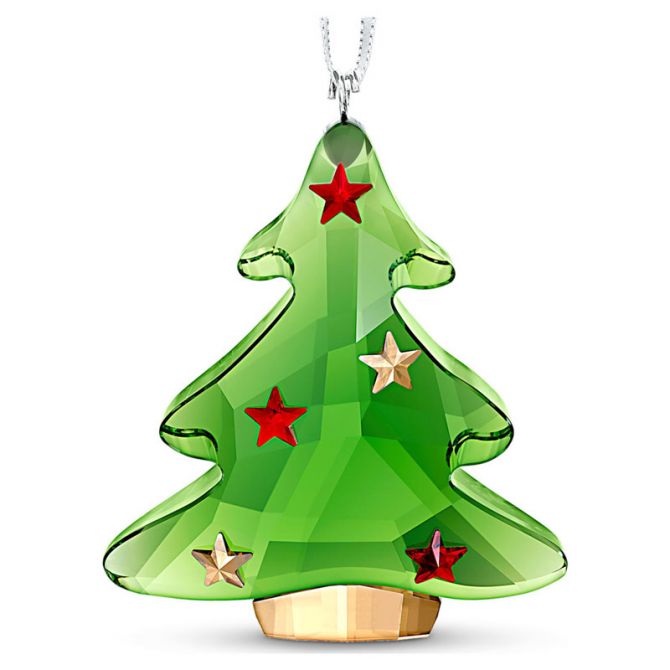 Swarovski Christmas Tree Ornament, Green