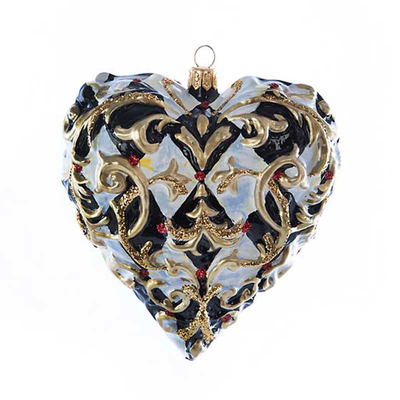 MacKenzie-Childs Glass Ornament, Golden Hour Filigree ...