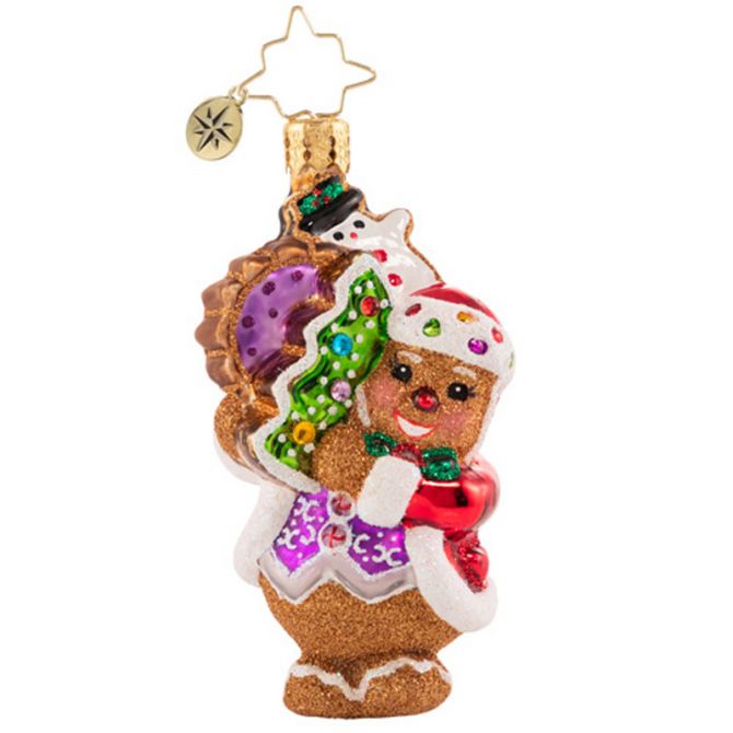 Christopher Radko The Gingerbread Man Can Gem Ornament