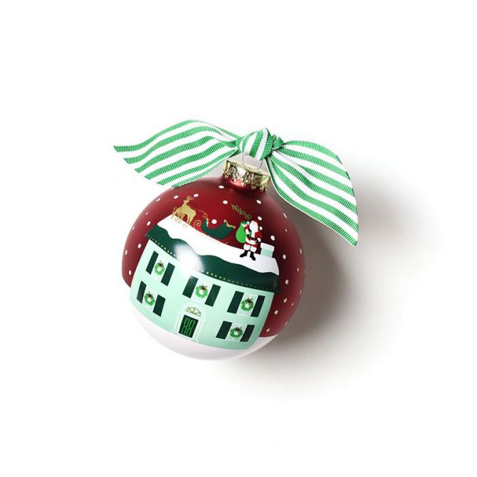 Coton Colors Home For Christmas Glass Ornament