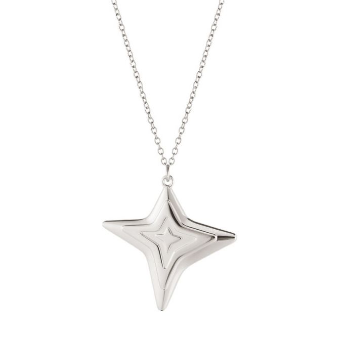 Georg Jensen 2021 Palladium Plated Ornament, Four Point Star