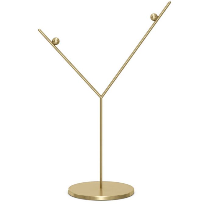 Swarovski Ornament Stand, Gold Tone