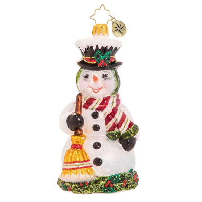 Christopher Radko Happy in Holly Snowman Ornament