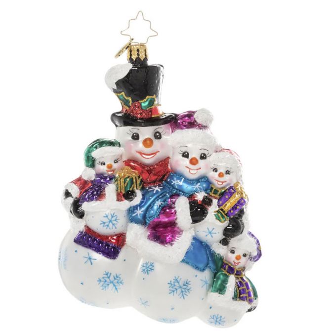 Christopher Radko Frosty Family Ornament