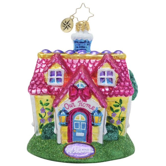 Christopher Radko Cheery Country Cottage Ornament