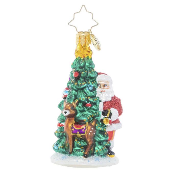 Christopher Radko Two Talented Tree Trimmers Gem Ornament