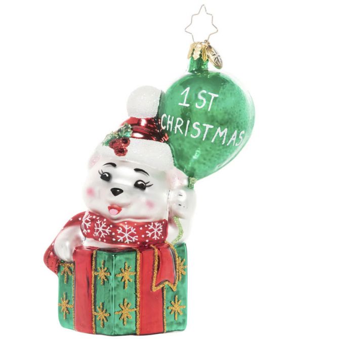 Christopher Radko Baby Bear's 1st Christmas Ornament