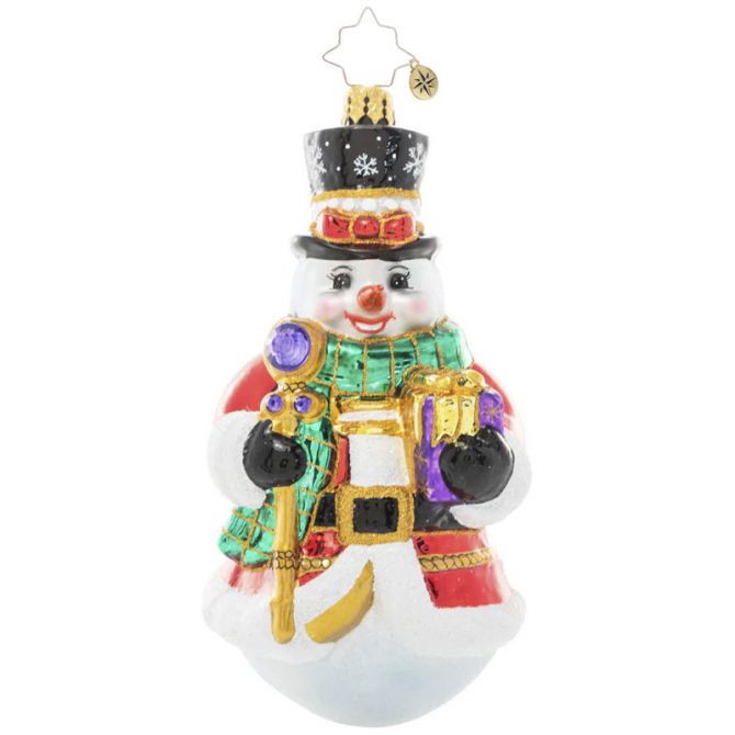 Christopher Radko Holiday Splendor Snowman Ornament