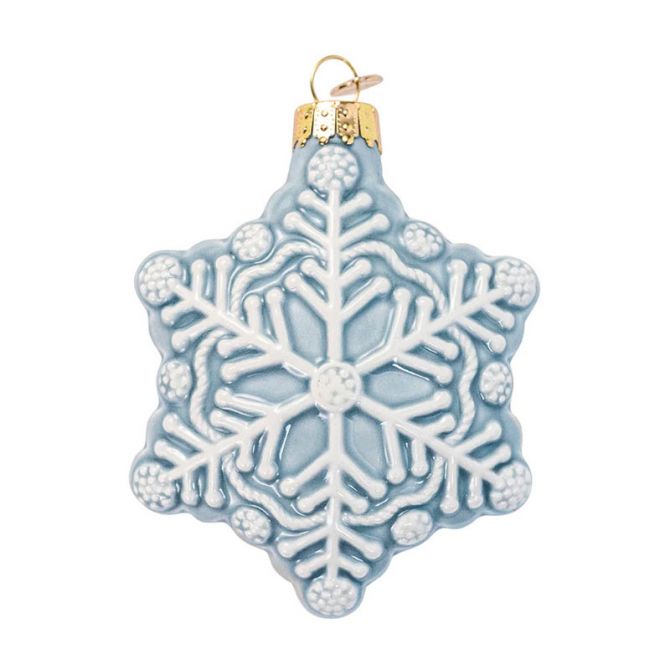 Juliska Berry and Thread Snowflake Ornament, Ice Blue