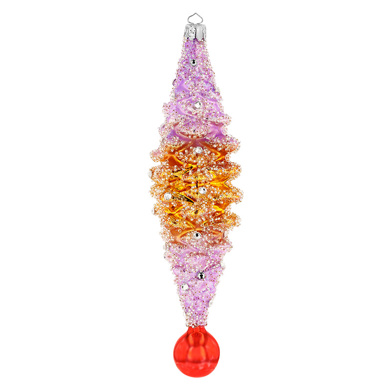 Heartfully Yours Cone Ornament, Purple and Orange | 1011-PRPL/ORG ...