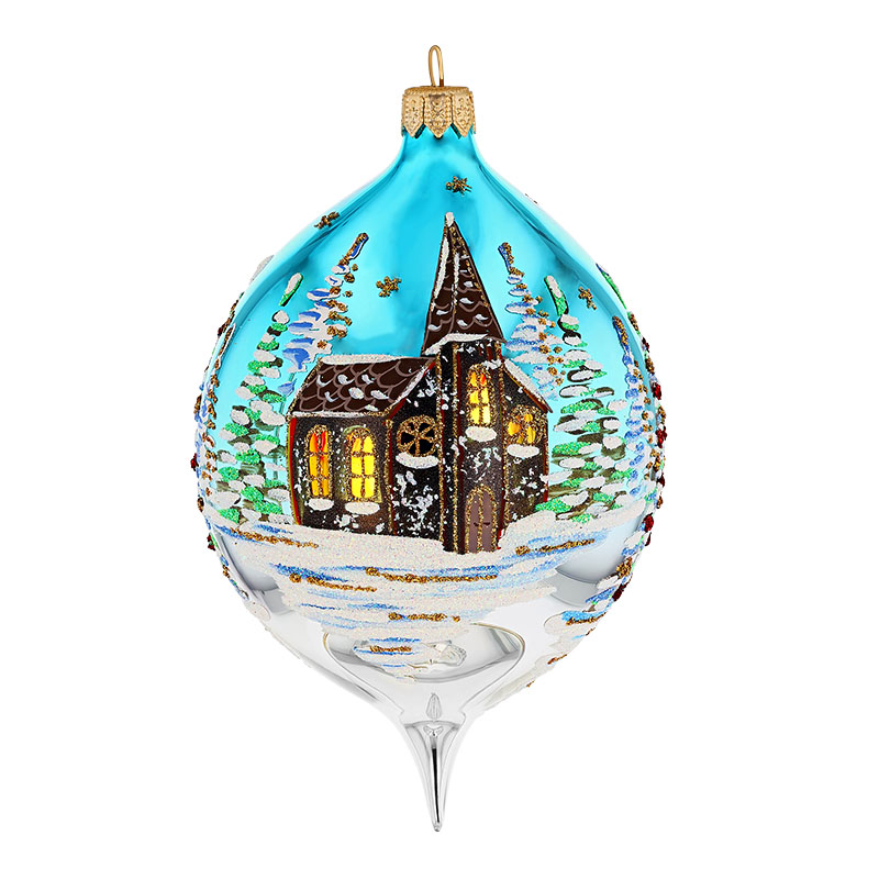 Heartfully Yours Berkshire Eve Church Ornament | 1196-CHURCH | Borsheims