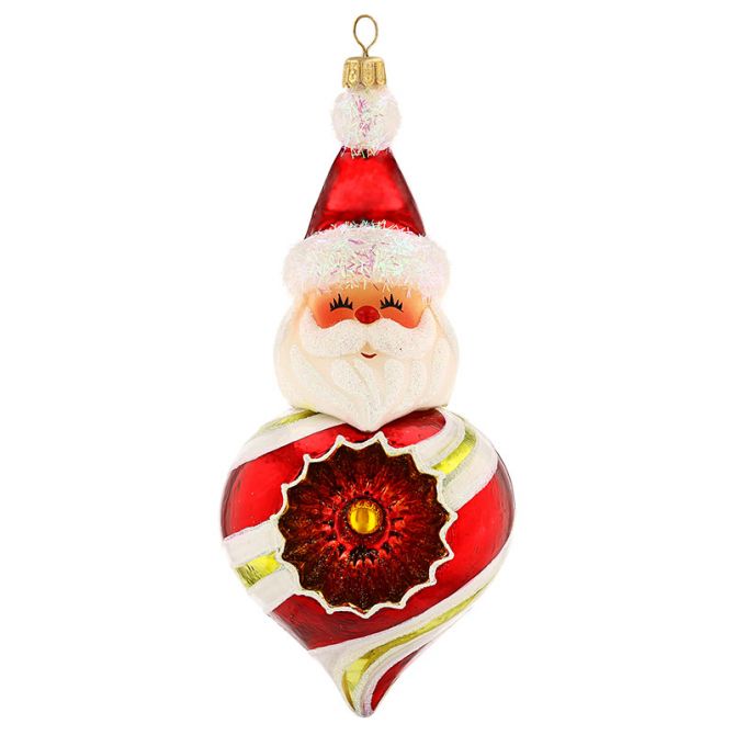 Heartfully Yours Peppermint Pals Santa Ornament