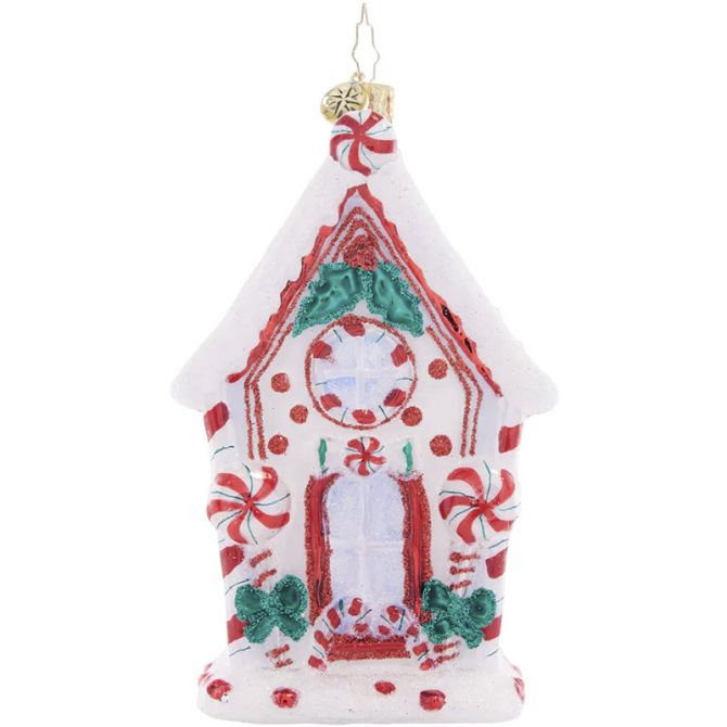 Christopher Radko Candy Cane Chalet Ornament