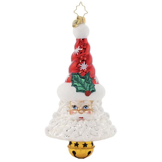 Christopher Radko Sleigh Bell Santa Ornament