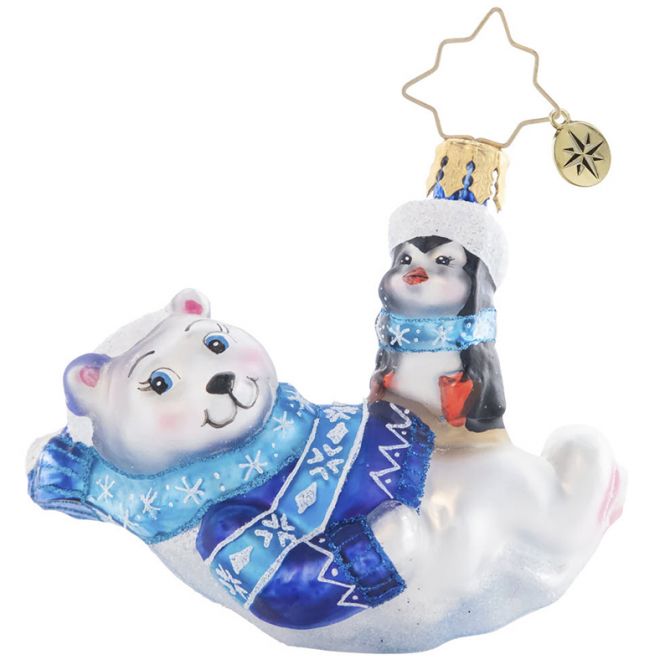 Christopher Radko Perfect Polar Pals Gem Ornament